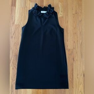 Vineyard Vines black ruffle dress size 12 EUC